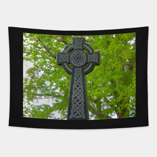 Celtic Cross Tapestry by TrapperWeasel