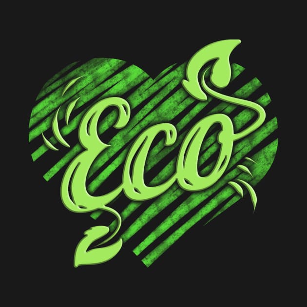 Green Leaves Logo Eco For Vegetarians And Vegan by SinBle