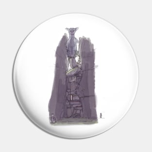 The Last Guardian - Climbing Trico Concept Art Pin