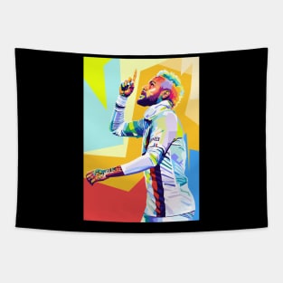 Neymar Jr Wpap Pop Art Tapestry