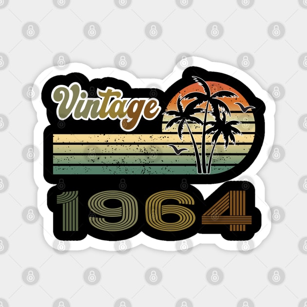 Retro - Vintage since 1964 Magnet by safoune_omar