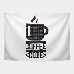 I Turn Coffee Into Code Tapestry