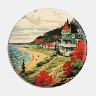 New Brunswick Canada Vintage Poster Tourism Pin