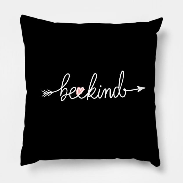 Be Kind Heart Pillow by The Wondermoon