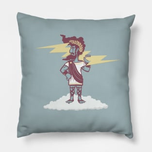 Zeus Greek Mythology Lightning Thunder Pillow