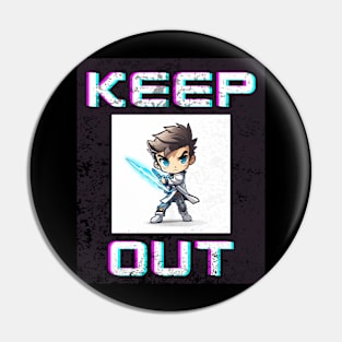 Keep Out Gamer Pin