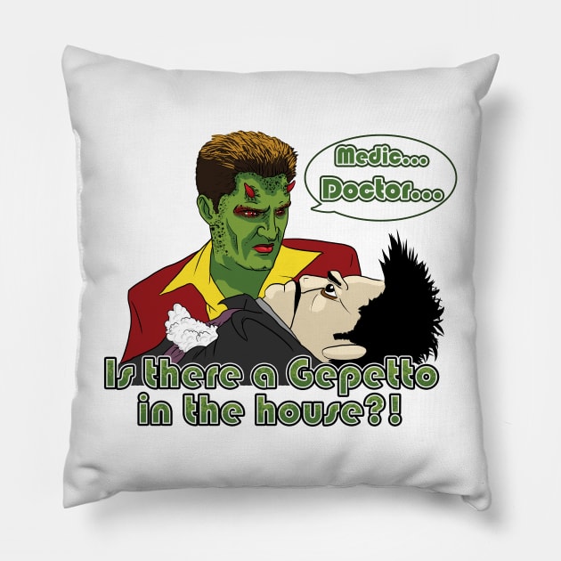 Angel - Is There a Gepetto in the House?! (Buffy) Pillow by bovaart