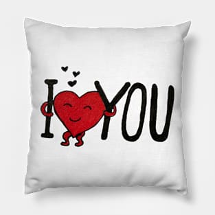 I love you cartoon Pillow