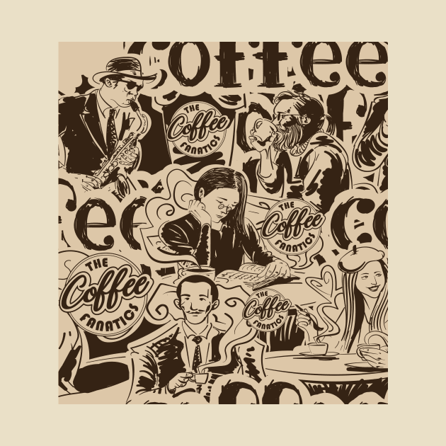 Jazz coffee pattern by Muse