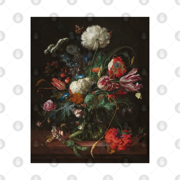 Vase of Flowers - Jan Davidsz de Heem Floral Painting by maxberube