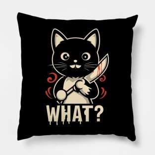 Spooky Lockdown Cat Pillow