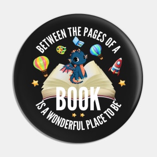Between the pages of a book - Book related gift Pin