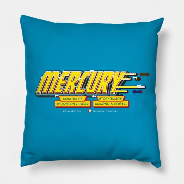 Mercury Logo Tee Pillow by dominionpub