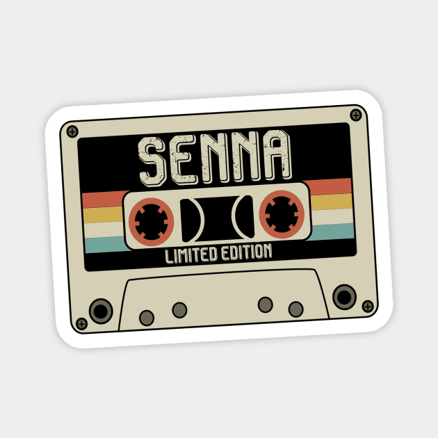 Senna Name - Limited Edition - Vintage Style Magnet by Debbie Art