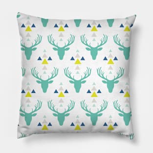 Mint Lime Tribal Arrows Pattern Indian Indigenous Pillow