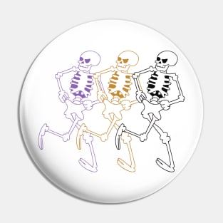 Skeleton Dance Pin