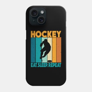 Eat Sleep Ice Hockey Repeat Phone Case