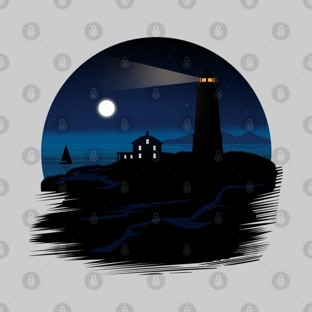 Lighthouse - Night by adamzworld