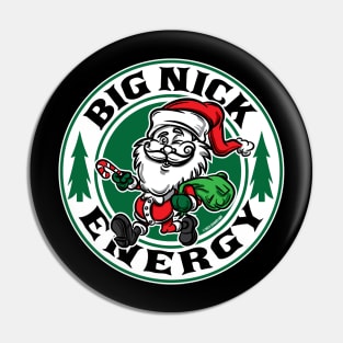 Big Nick Energy Retro Santa Mascot Pin