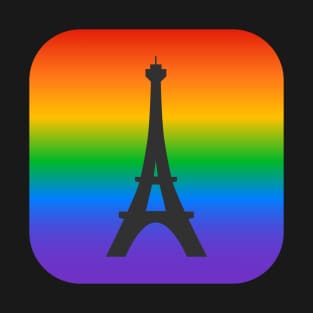 Paris Rainbow Eiffel Tower T-Shirt