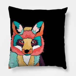 The colourful Fox Pillow