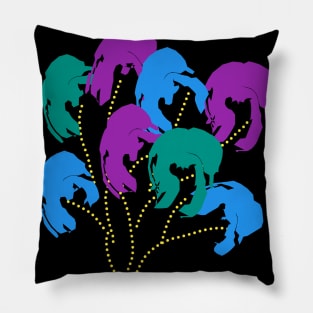 Fantasy flower vector Pillow