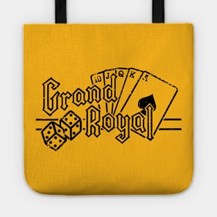 Grand Royal Logo Shirt Black Design Tote