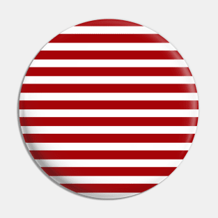 Classic Stripes - Red + White Pin