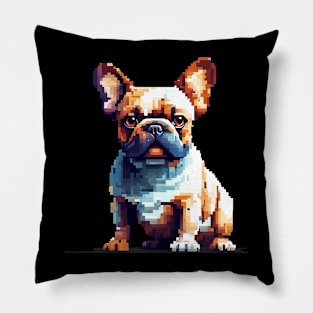 8-Bit Digital French Bulldog Pillow