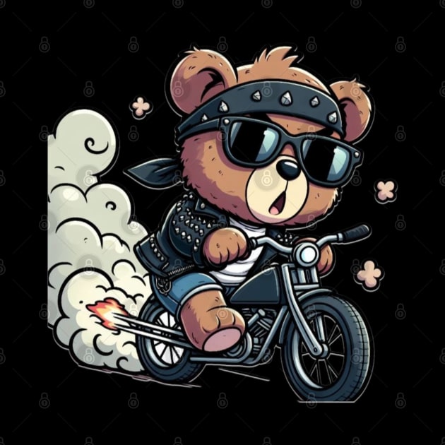 Biker bear by Out of the world