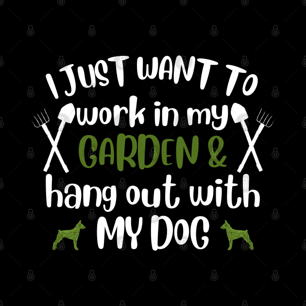 I just want to work in my garden and hangout with my dog. by Emouran