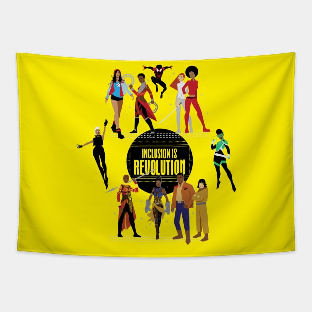 (Okoye Variant) Inclusion Is Revolution Tapestry by ForAllNerds