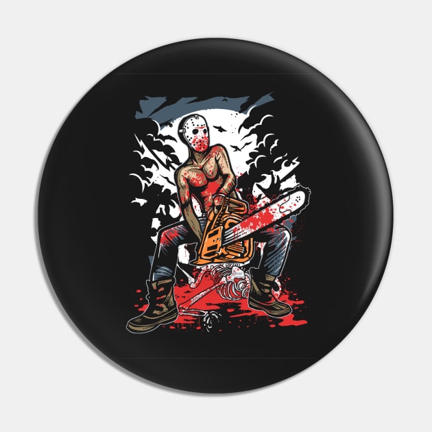 Chainsaw Killer Pin by SEspider