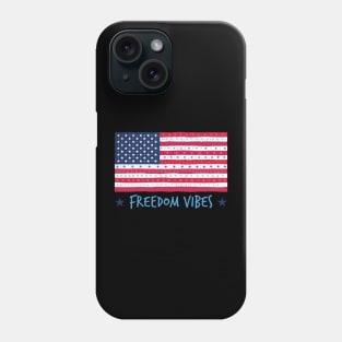 American Flag "Freedom Vibes" Phone Case
