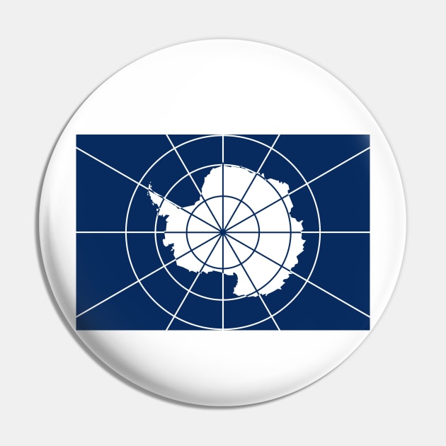 Antarctic Treaty Flag (Antarctica) Pin by Ziggy's