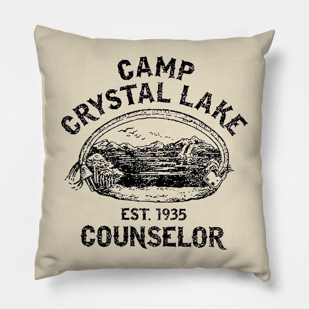 Camp Crystal Lake Counselor Pillow by rembo