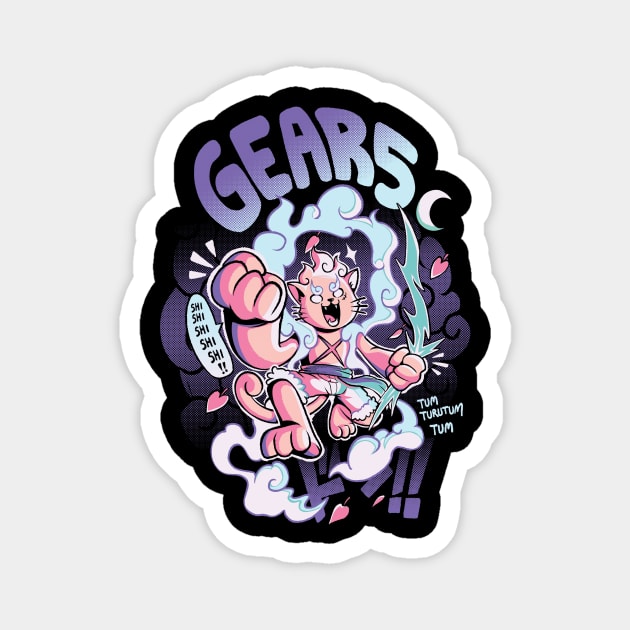 Gear Cat 5 Magnet by Okaminari