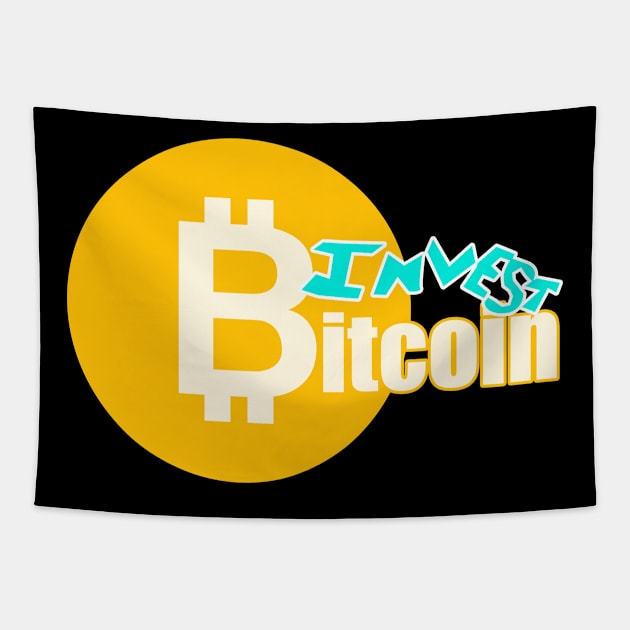 Invest Bitcoin Tapestry by Proway Design