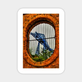 Tees Transporter Bridge Viewed Through Wall Space Magnet