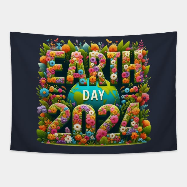 Earth Day 2024 Tapestry by BukovskyART