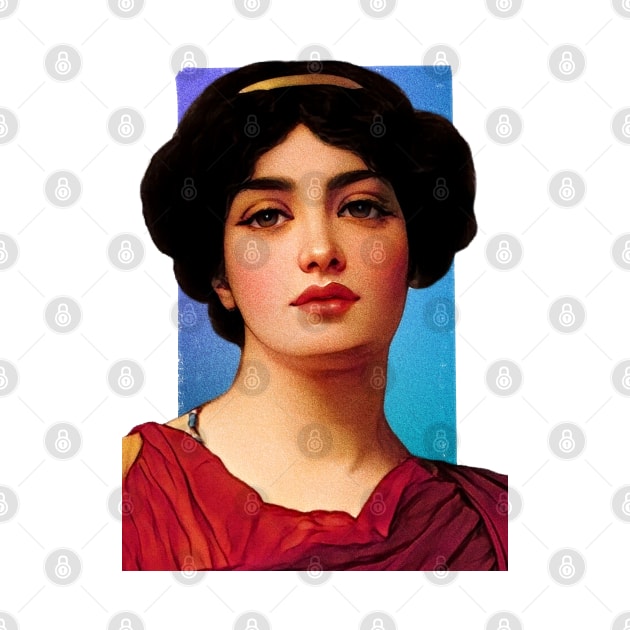 Greek Poet Sappho illustration by Litstoy 