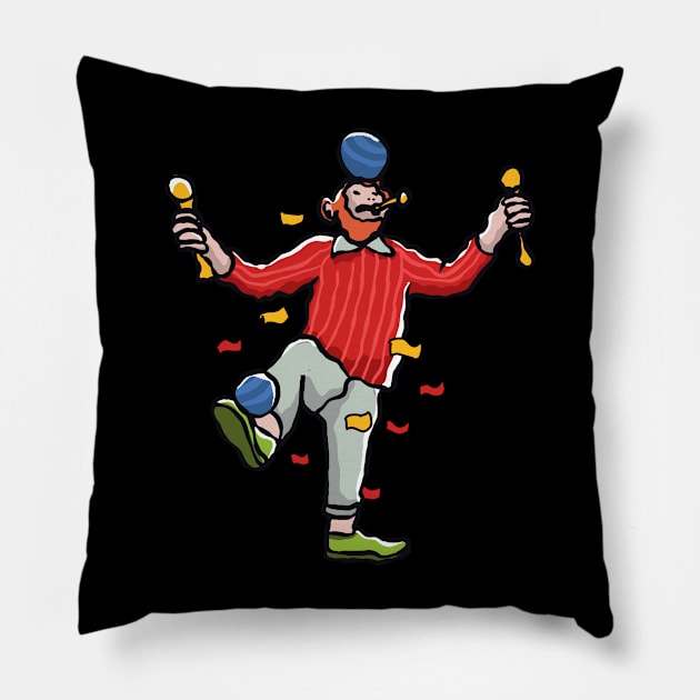 Circus Pillow by Stenau Artwerk