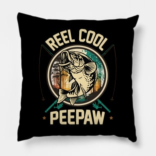 Reel Cool Peepaw Fishing Gift Pillow