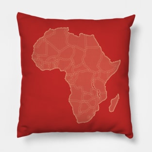 Afrika Yellow Halftone Pillow