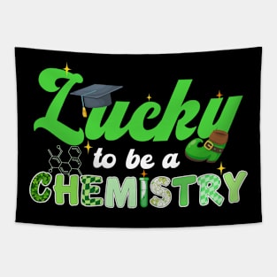 Lucky To Be A Chemistry St. Patrick's Day Tapestry