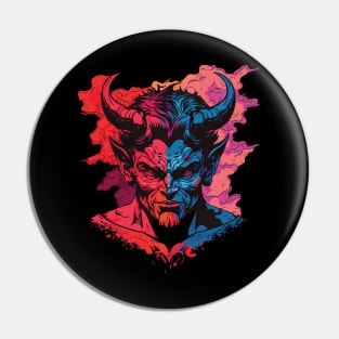 Satan Art Pin