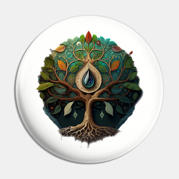 Tree of Life - Designs for a Green Future Pin by Greenbubble