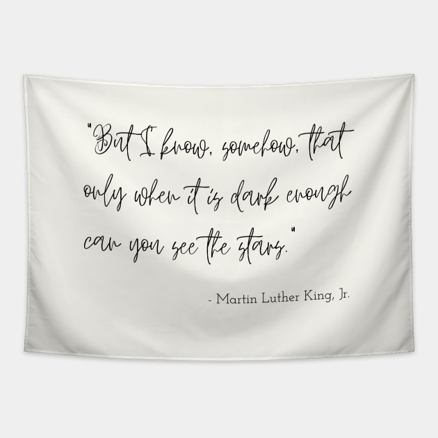 A Quote about Hope by Martin Luther King, Jr. Tapestry by Poemit