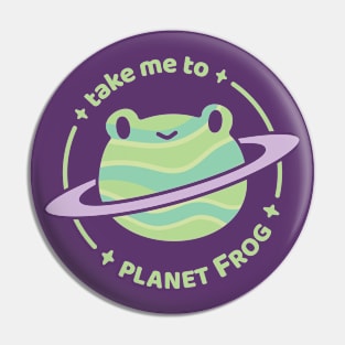 Planet Frog Pin