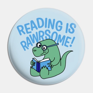 Reading Is Rawrsome Pin